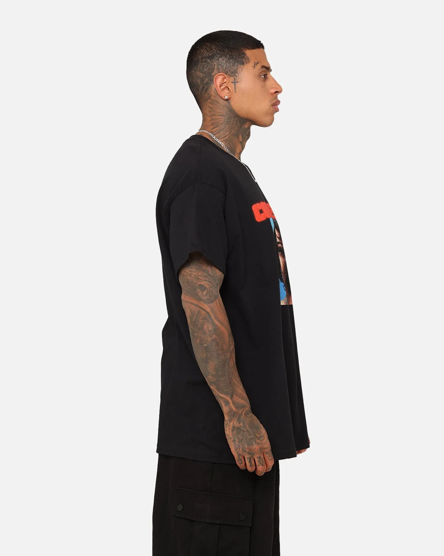 Layered Comfort Bold Statement Coi Leray Photographic T-Shirt Black