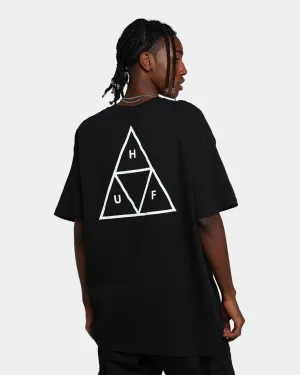 Fashion Outfit Athletic Wear HUF Essentials Triple Triangle T-Shirt Black