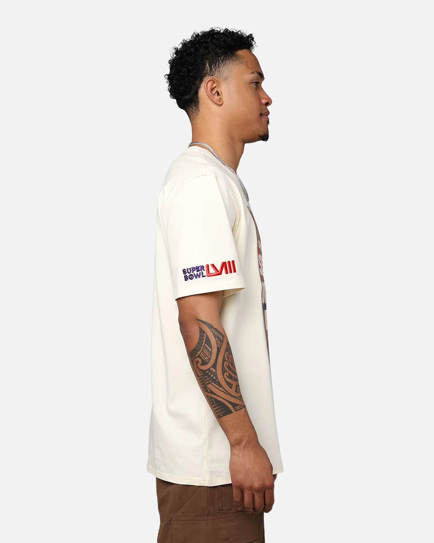 Pro Standard NFL Las Vegas Super Bowl LVIII Box Logo T-Shirt Eggshell All Season Wear
