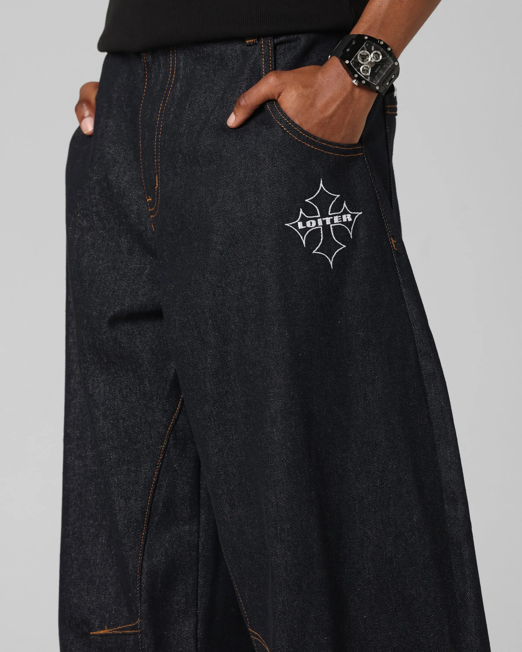 Loiter F-16 Balloon Jeans Indigo Yoga Ready