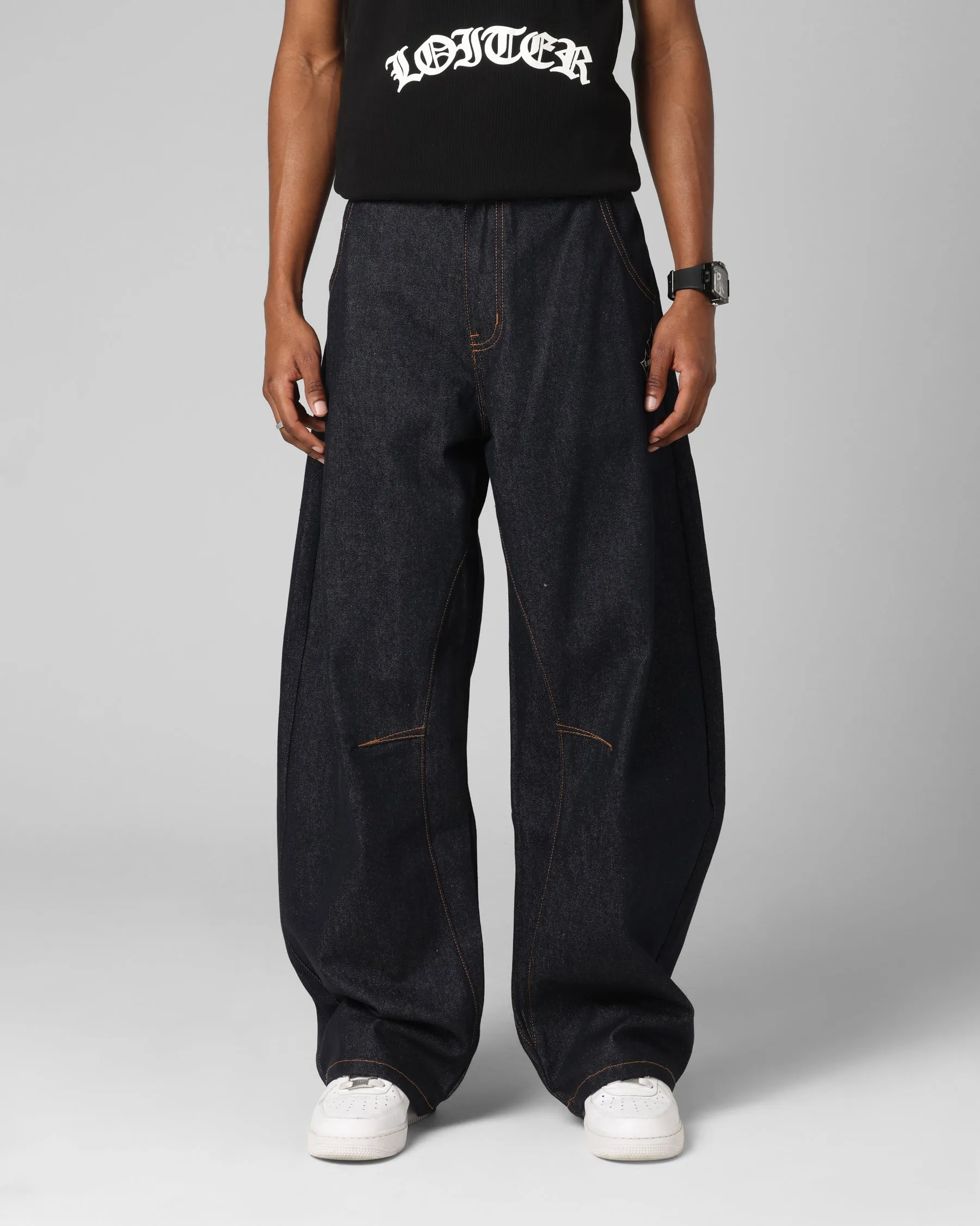 Loiter F-16 Balloon Jeans Indigo Move Easy