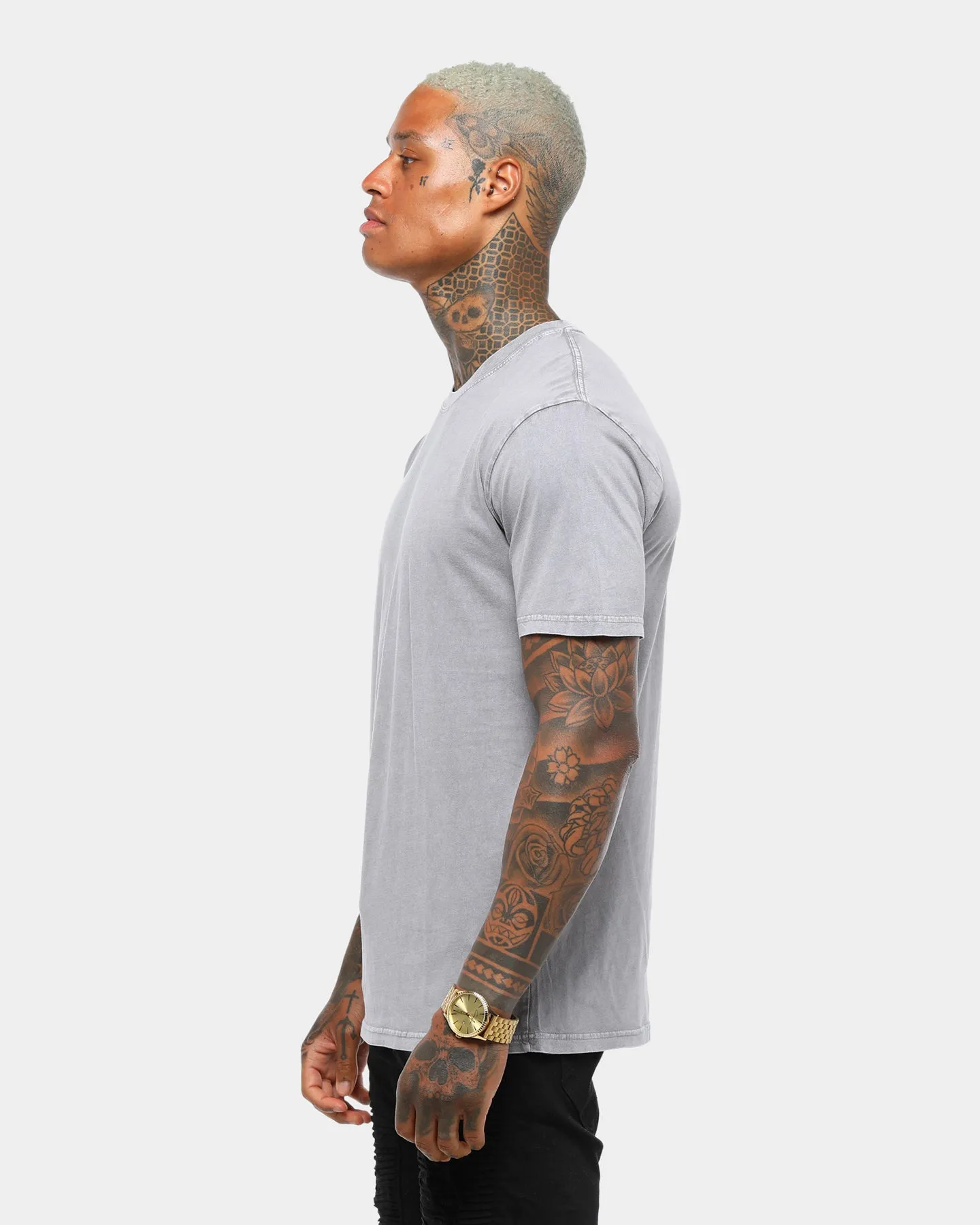 Comfortable and stylish TaglessDesign AS Colour Plain Staple T Light Grey