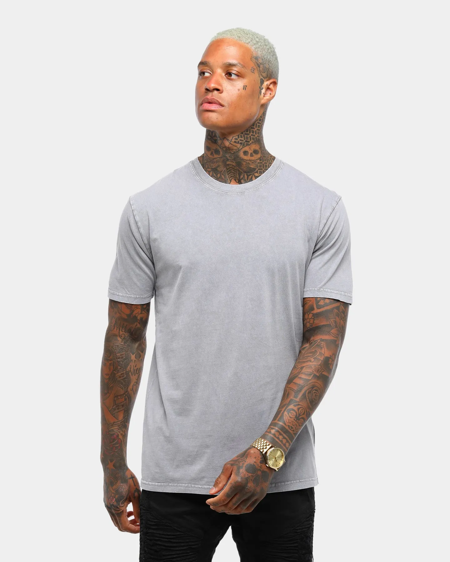 Durable Knit Structure Sporty and Stylish AS Colour Plain Staple T Light Grey