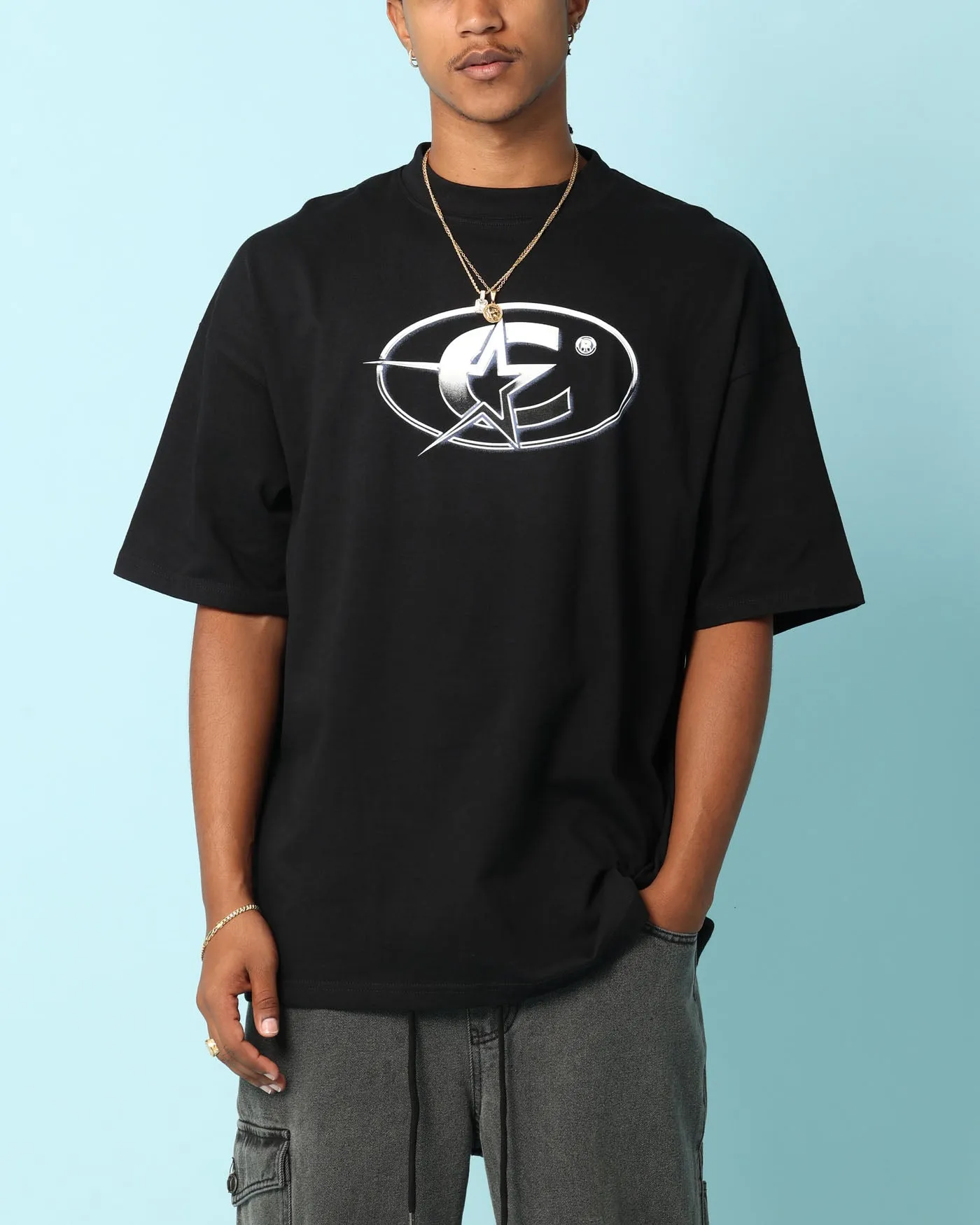 Carr?? Chromestar Oversized T-Shirt Black simple design Active Look