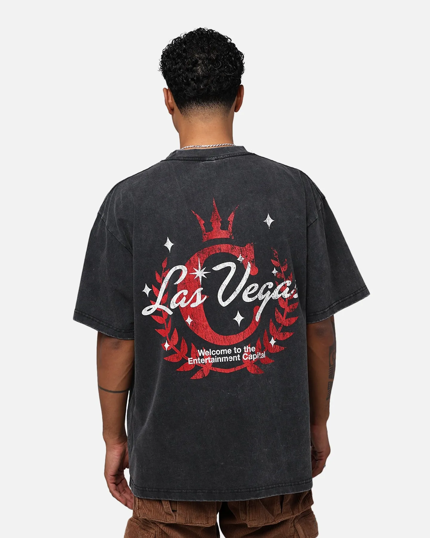 Seam Free Edging Day-to-Day Comfort Culture Kings Entertainment T-Shirt Washed Black