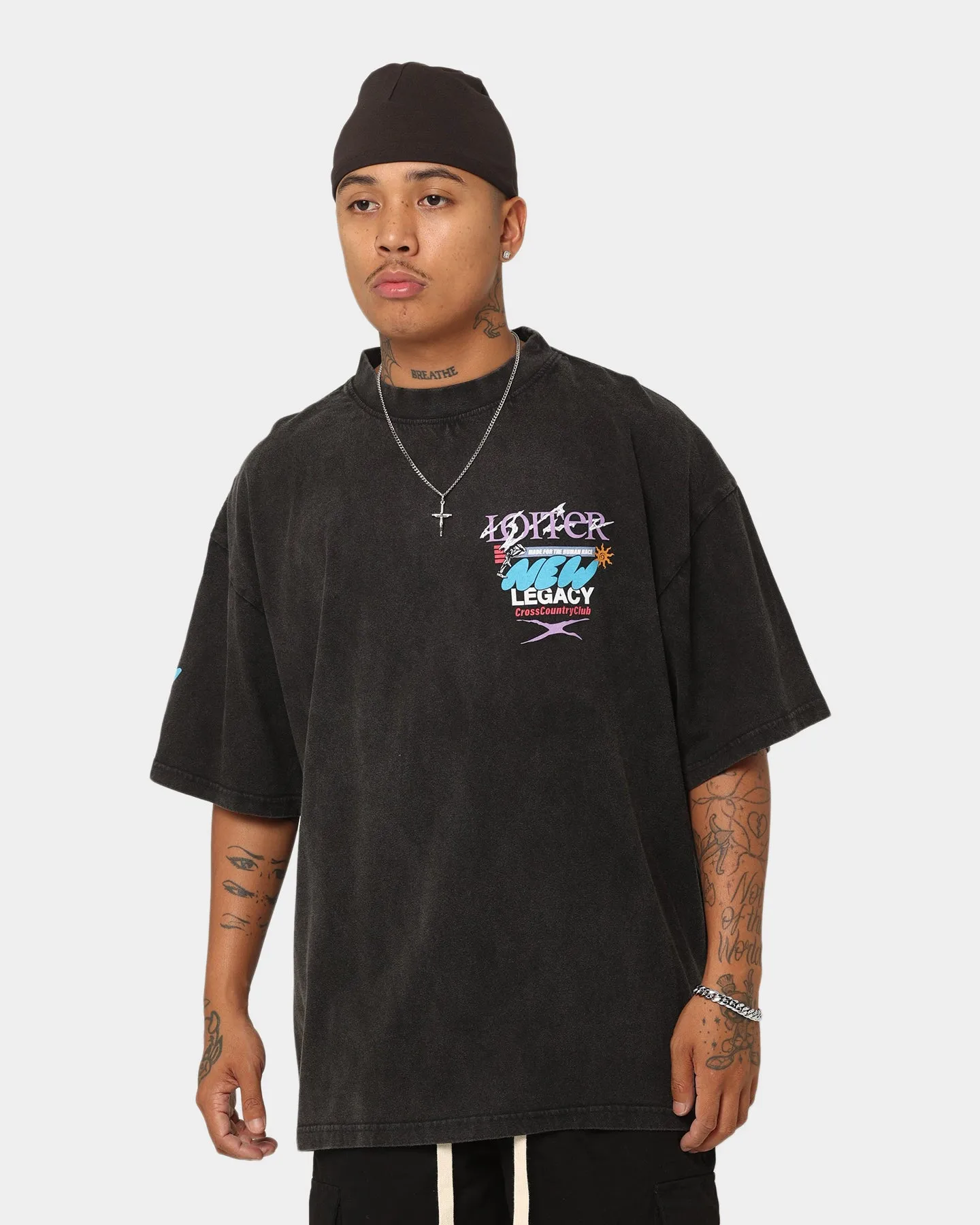 Loiter New Legacy Vintage T-Shirt Vintage Black Street Trend