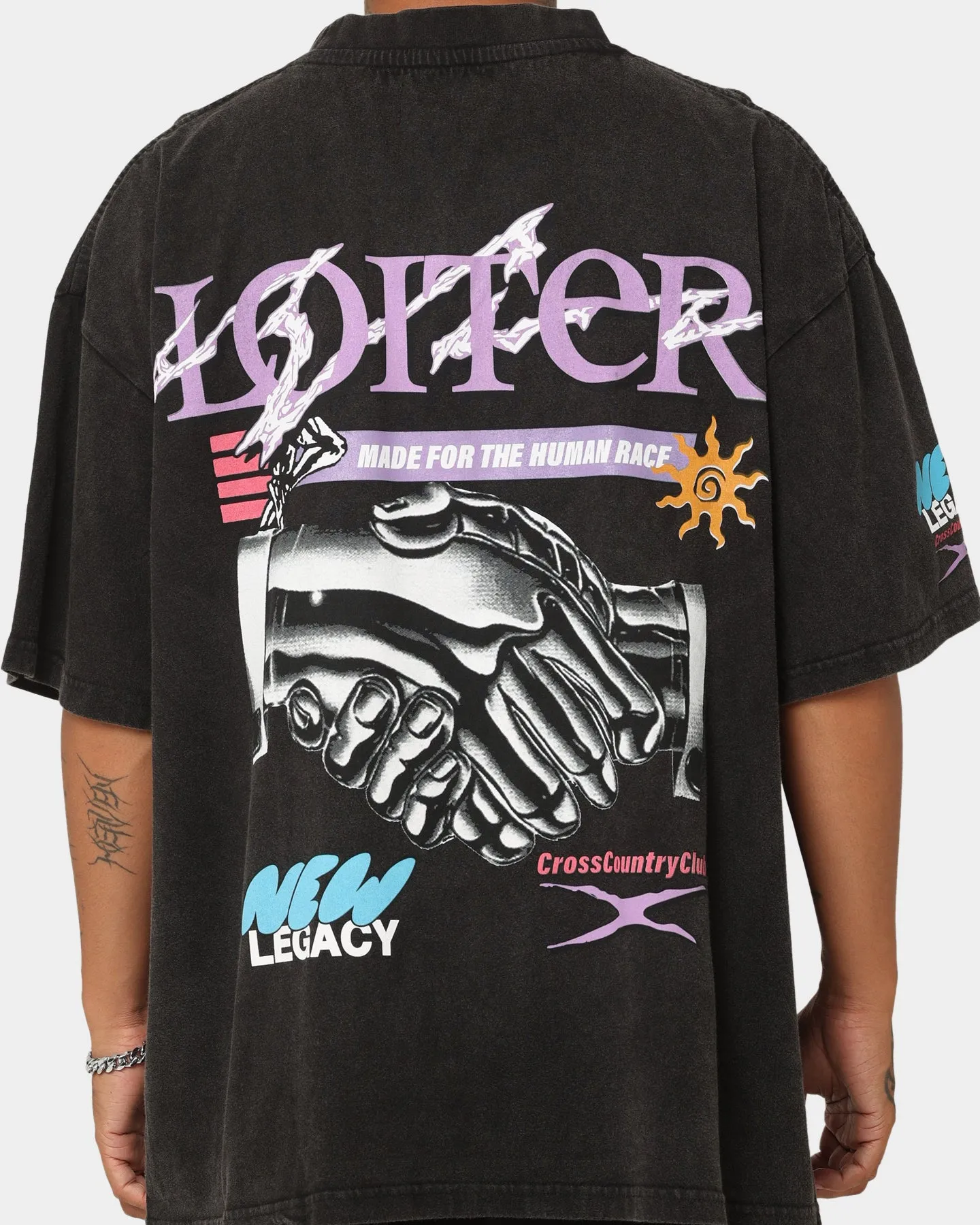 Loiter New Legacy Vintage T-Shirt Vintage Black Street Casual Look