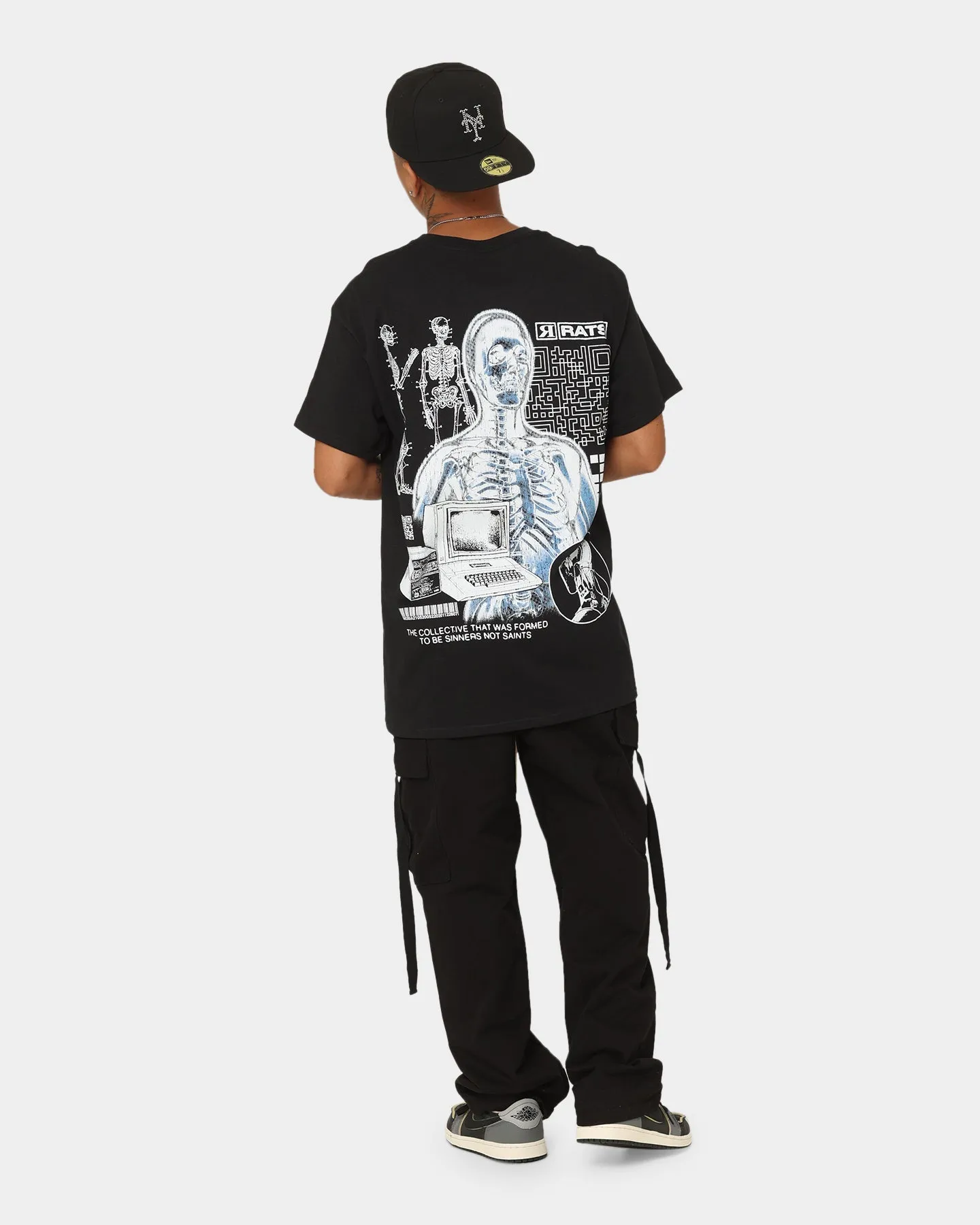 Travel Fashion Rats Get Fat AI T-Shirt Black
