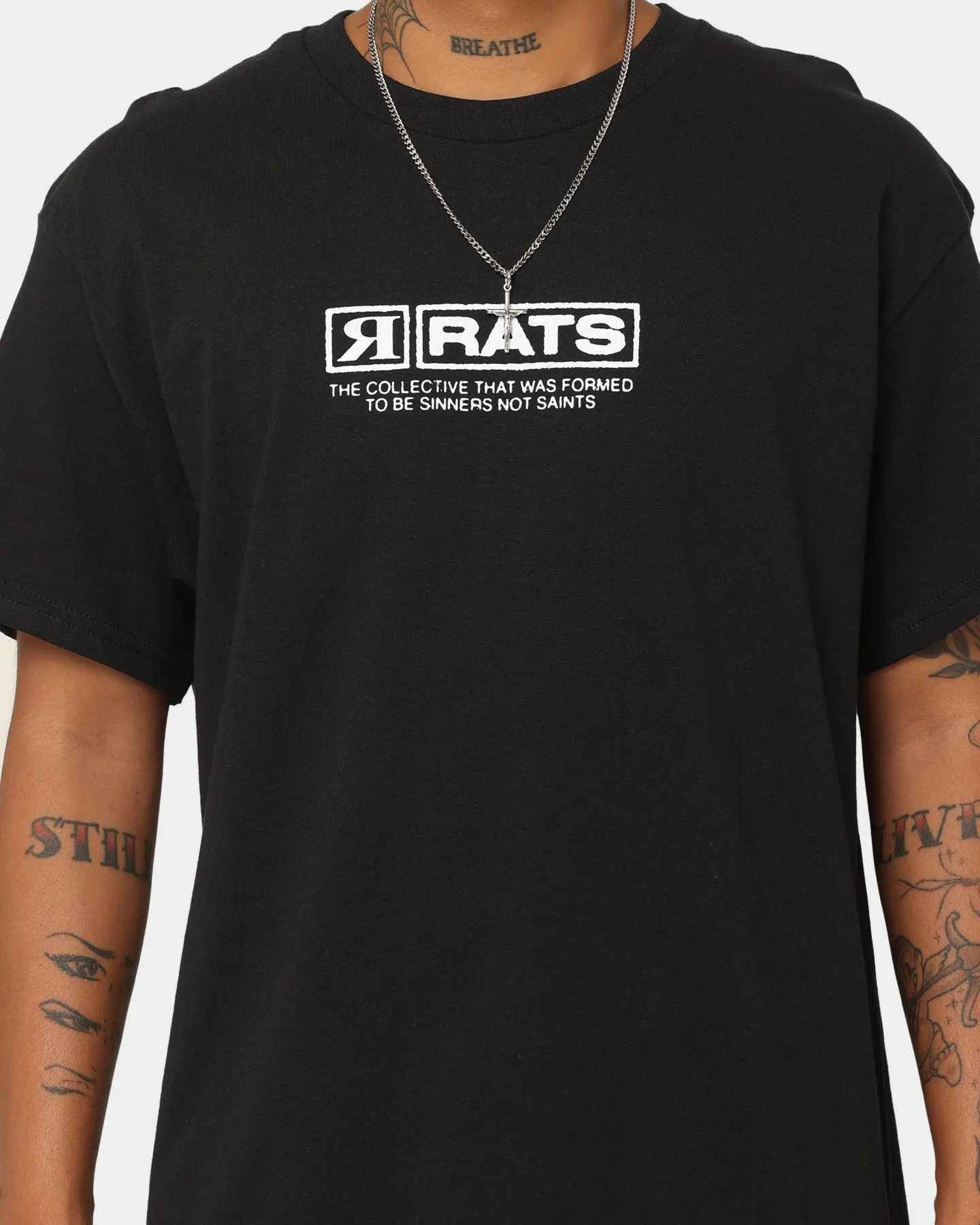 Stretchable Collar Band Anti Odor Treatment Rats Get Fat AI T-Shirt Black