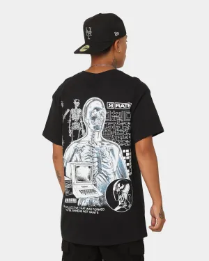 Breathable fabric Zero Waste Production Rats Get Fat AI T-Shirt Black