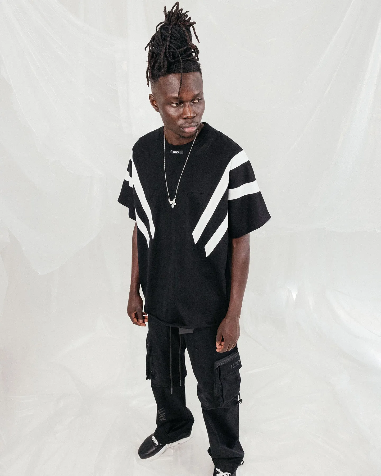 Silk combination Weekend Essential The Anti Order Tokyo Moto T-Shirt Black/White