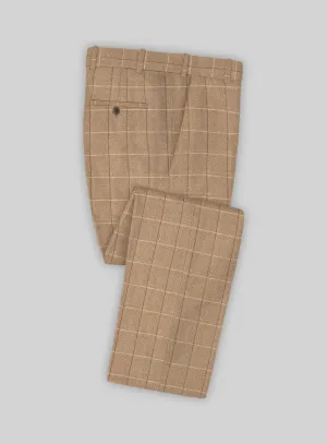 Refined Look Wear Fashion Layering Italian Duami Checks Tweed Pants