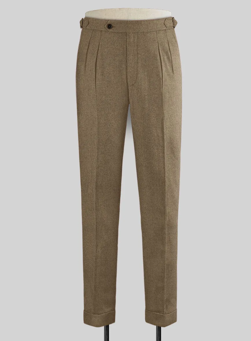 Sharp Lines Fashion Forward Naples Sahara Highland Tweed Trousers