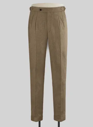 Sharp Lines Fashion Forward Naples Sahara Highland Tweed Trousers