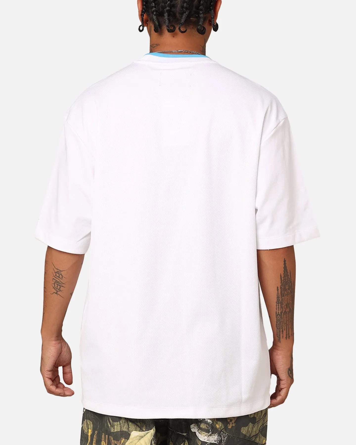 Minimal Outfit FadeResistantPrint Jordan Flight MVP T-Shirt White/Dark Powder
