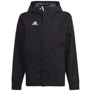 Flexible Fit Modern Outerwear adidas Entrada 2022/23 Mens?All-Weather Full Zip Hooded Jacket