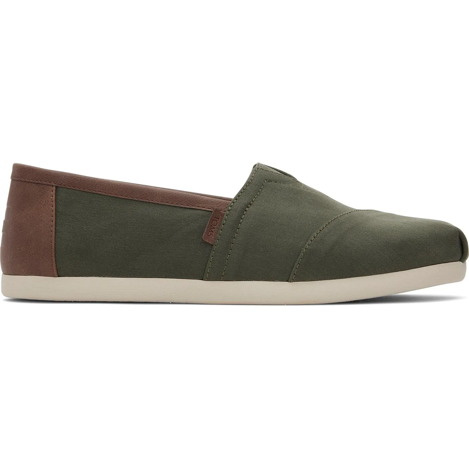 photo shoot Shock Absorbing Midsole TOMS Mens Alpargata Classic Shoe Dark Sage