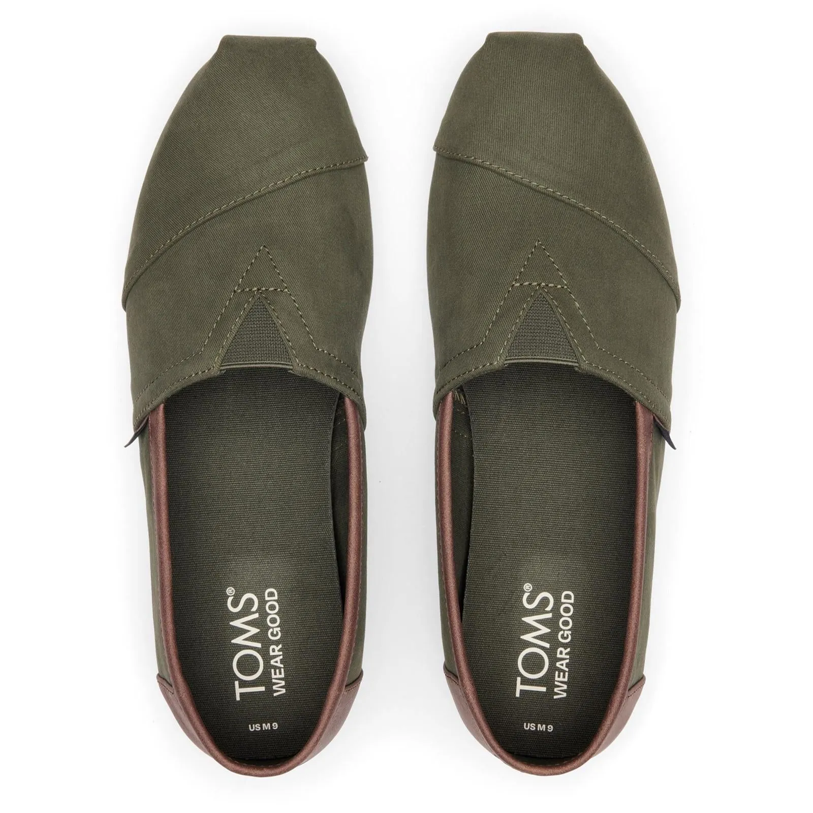 Quick Fit TOMS Mens Alpargata Classic Shoe Dark Sage