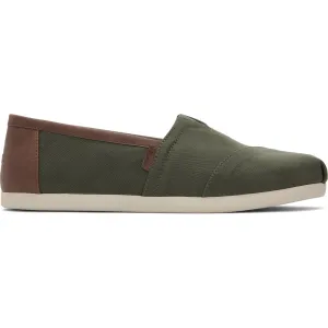 photo shoot Shock Absorbing Midsole TOMS Mens Alpargata Classic Shoe Dark Sage