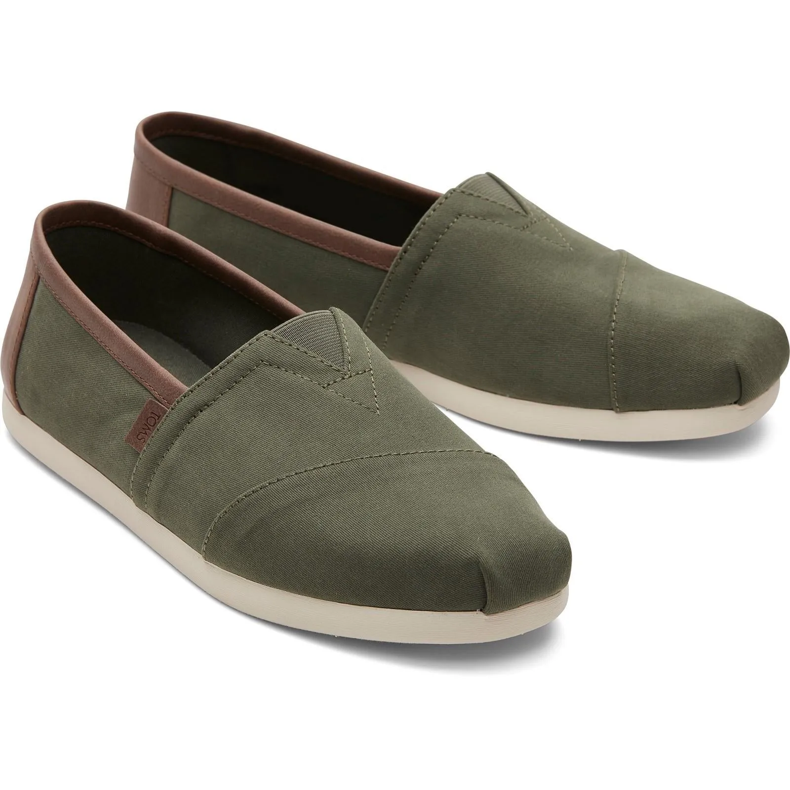TOMS Mens Alpargata Classic Shoe Dark Sage Stable base