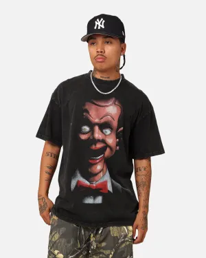American Thrift X Goosebumps Living Dummy Vintage T-Shirt Black Wash Flexible Cuff Design SoftenedNeckline