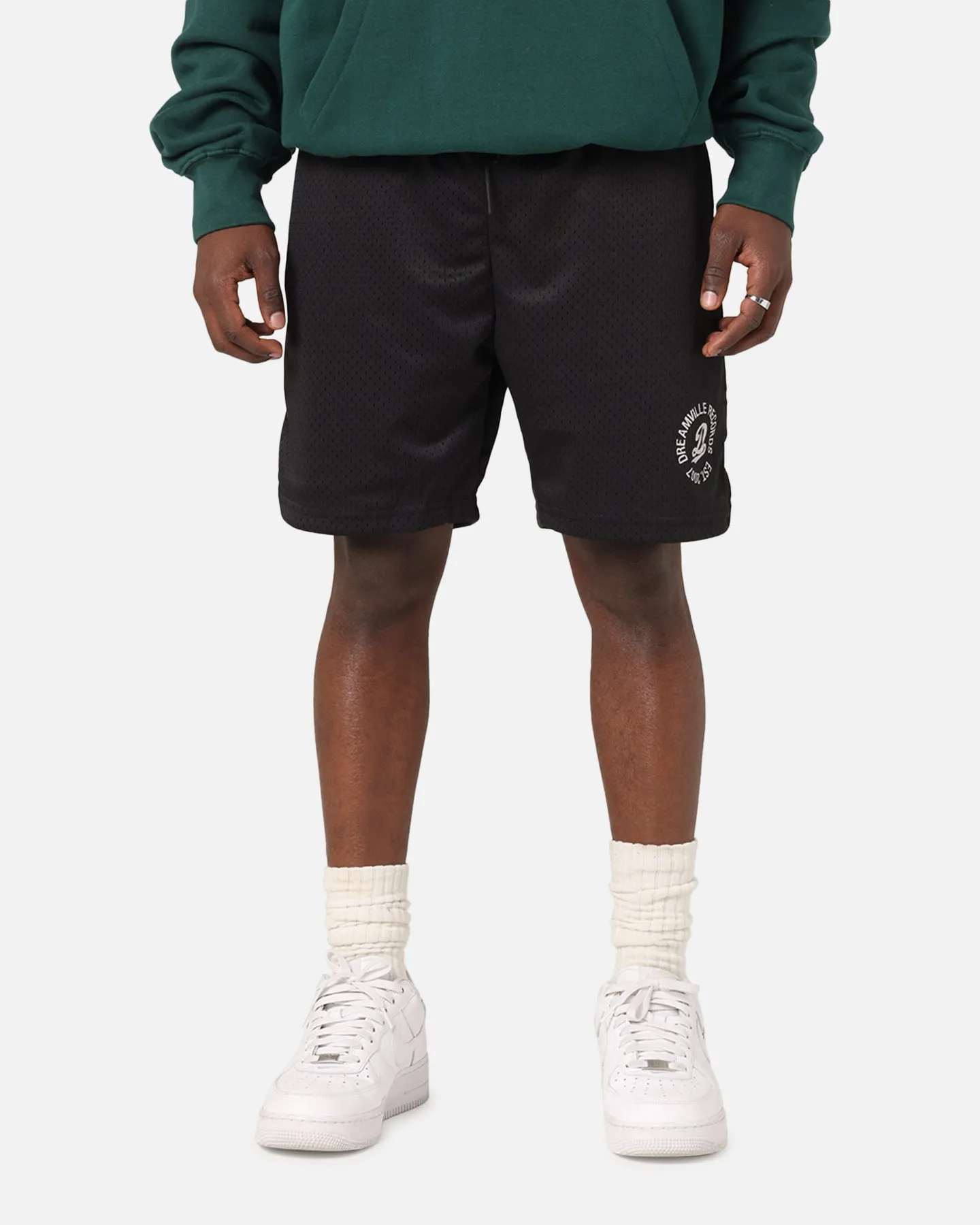 Universal Attachment Points Dreamville Records Mesh Shorts Black Mesh