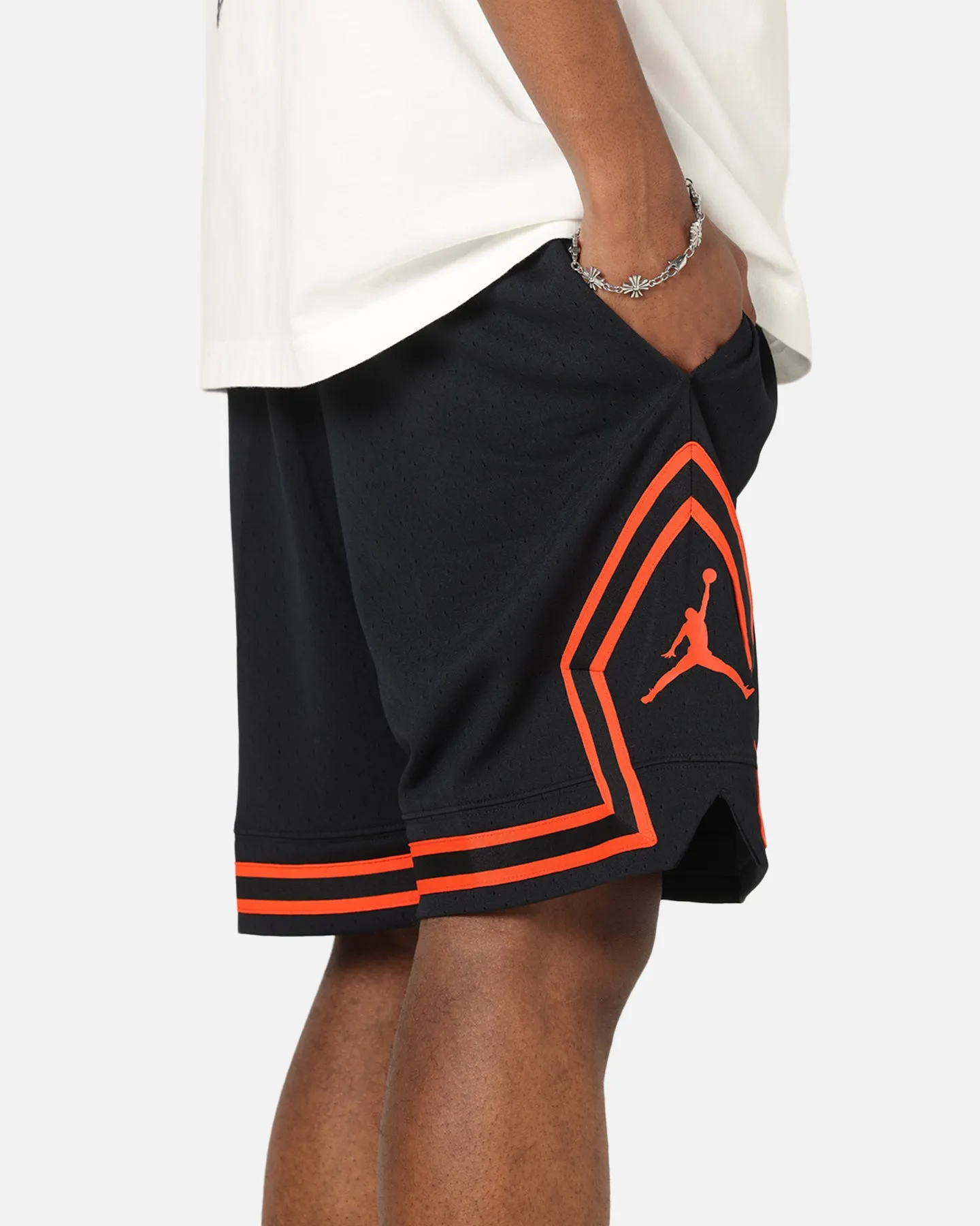 Flexible shape Jordan Dri-FIT Mesh Diamond Shorts Black/Orange