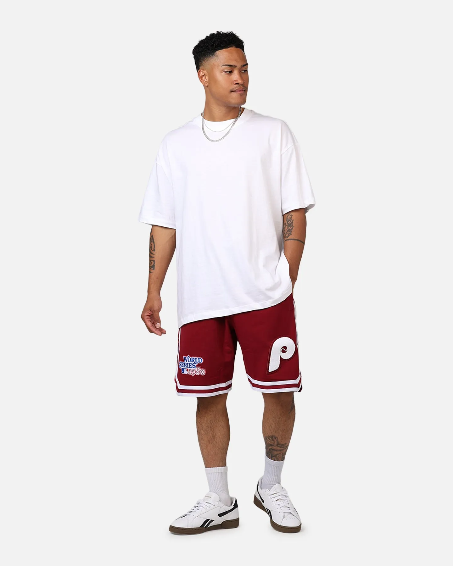 Relaxed Style present for her New Era Philadelphia Phillies 'Logo Select Official Team Colors' Shorts OTC