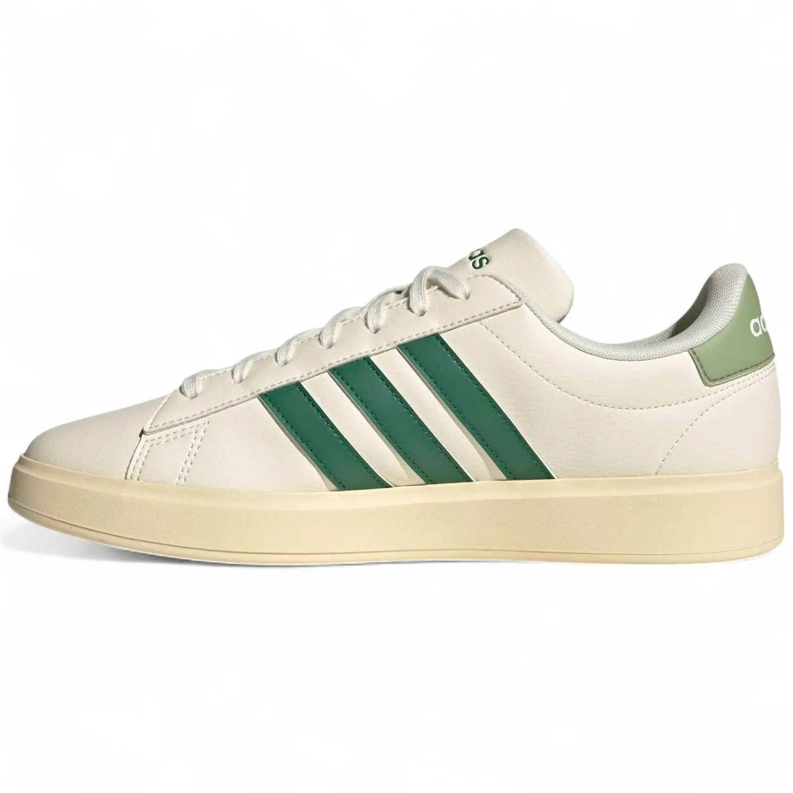 Genuine Leather Upper Responsive Cushion Tech adidas Grand Court 2.0 Mens Regular-Fit Lace Sneakers