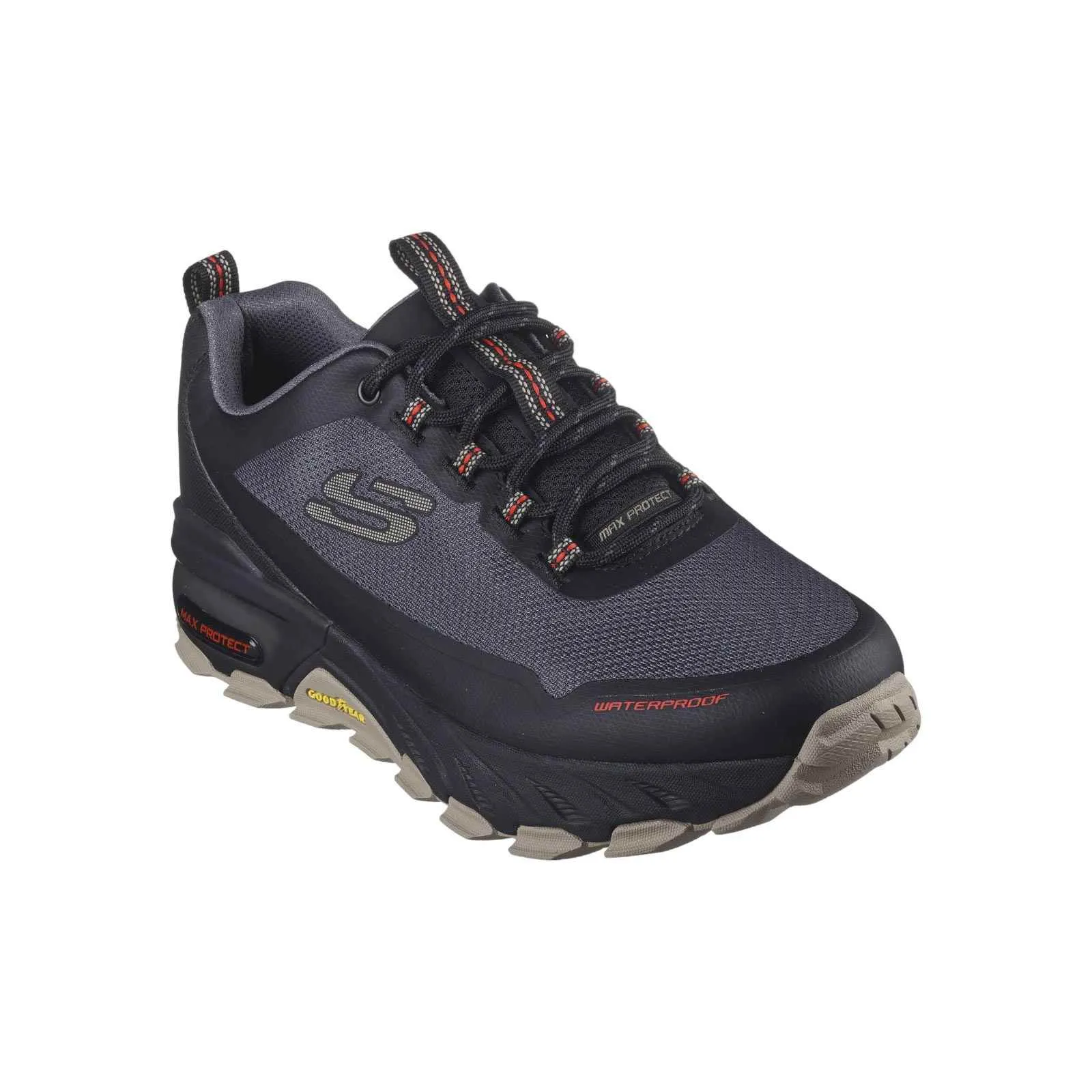 Skechers Max Protect Mens Trail Running Shoes Ventilated Mesh Long Distance
