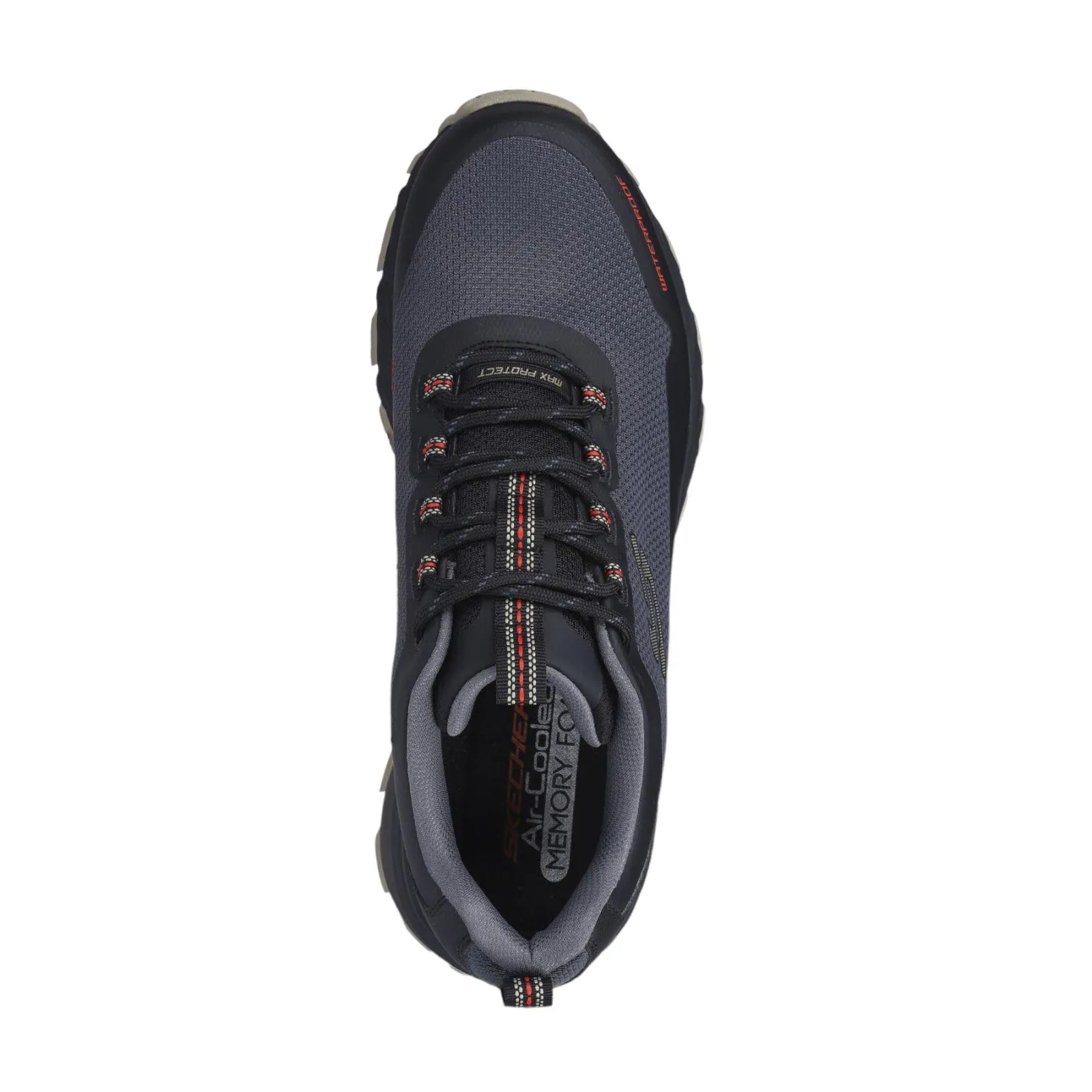 Ventilation Perforation System Low Impact Sole Geometry Skechers Max Protect Mens Trail Running Shoes