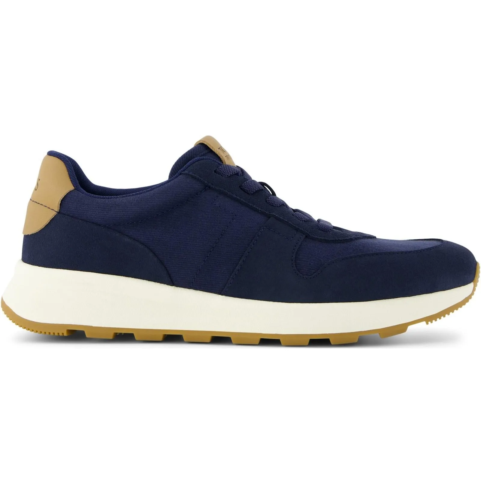 TOMS Mens TRVL LITE Retro Trainer Navy Lace Up Style Bright tone