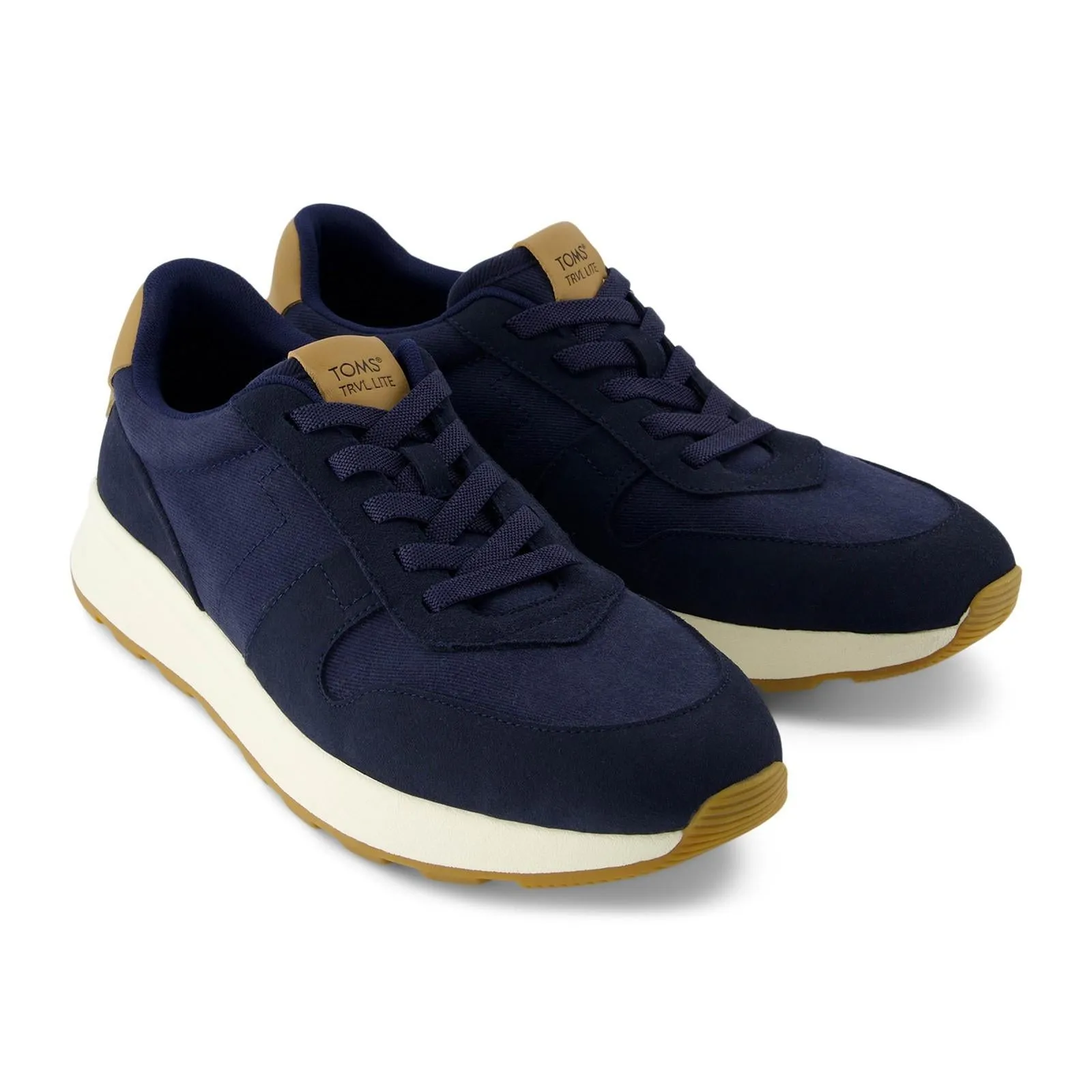 Wide fit Low Arch TOMS Mens TRVL LITE Retro Trainer Navy