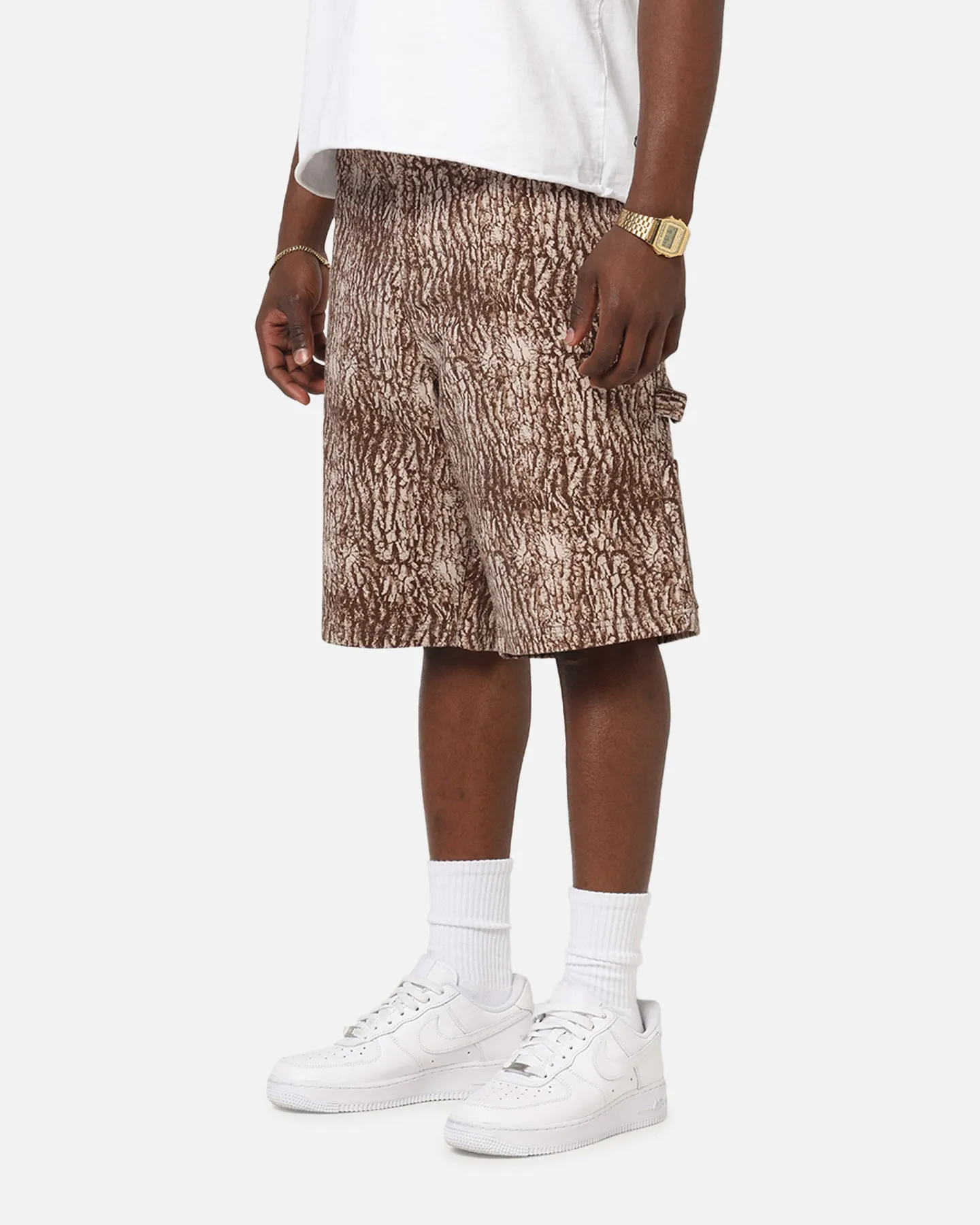 Contemporary Cut night out outfit Carre Carpenter Jorts Tree Bark