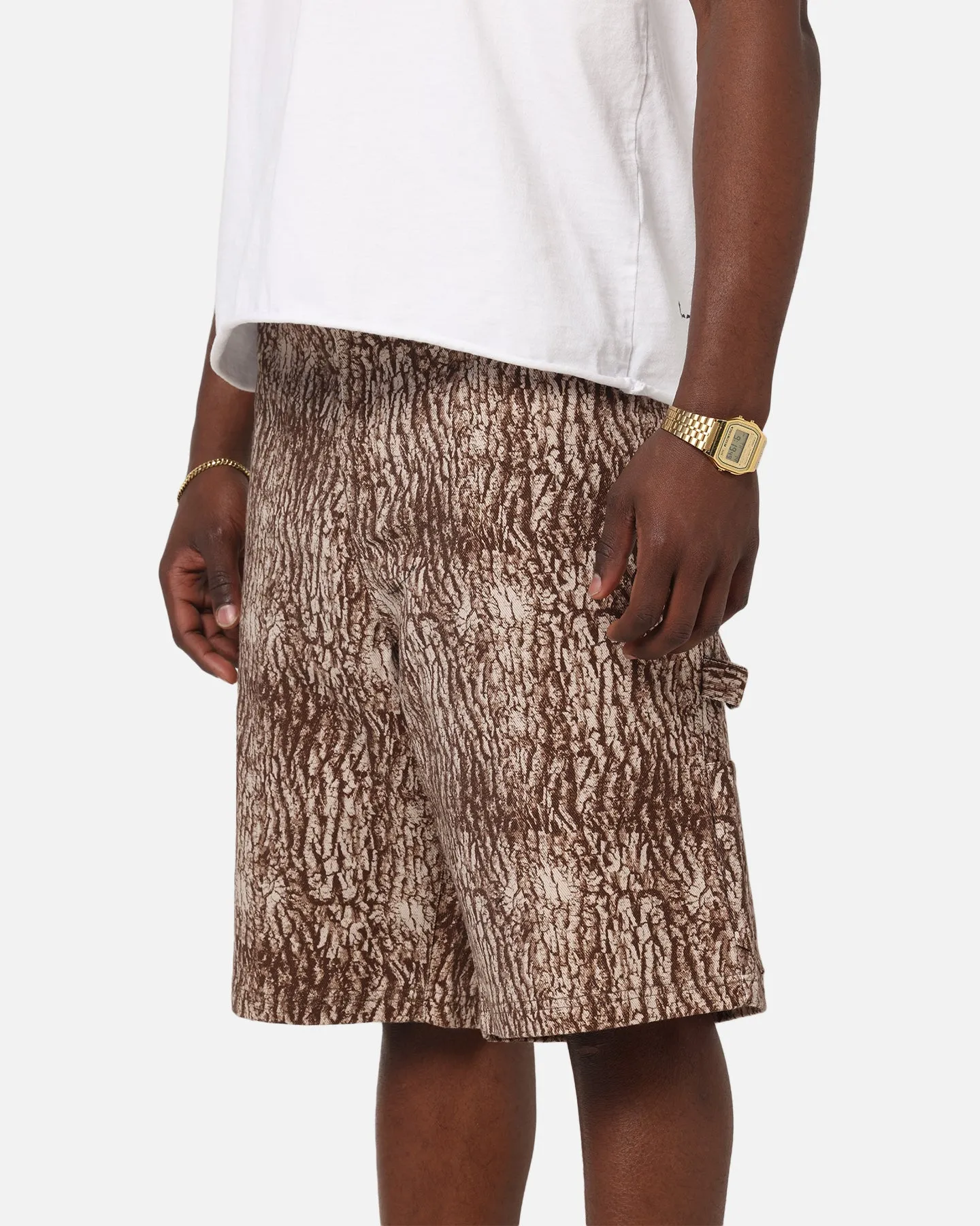Carre Carpenter Jorts Tree Bark Trendy Fit