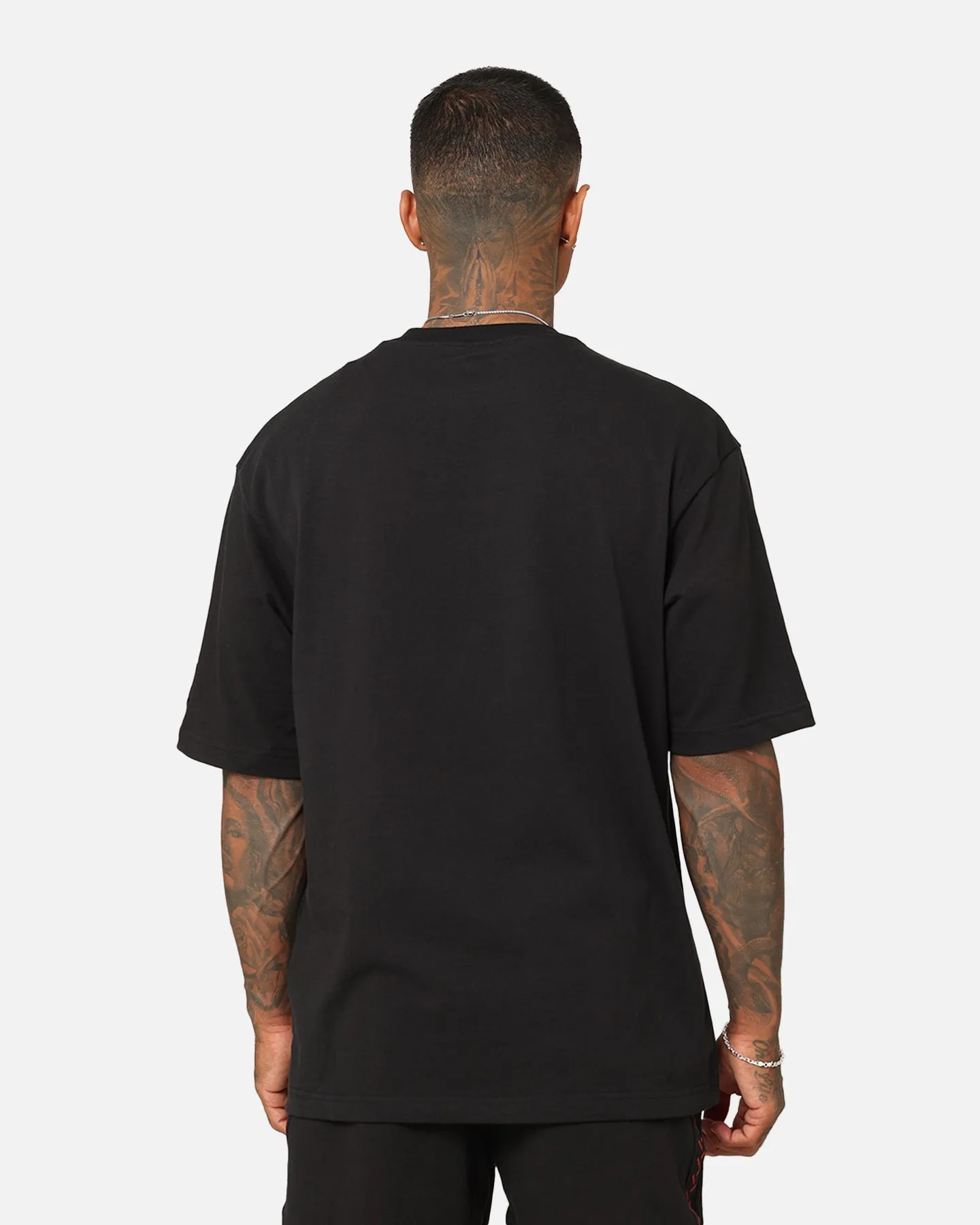 Cozy Wear funky Jordan Brand Sneaker Patch Crew T-Shirt Black