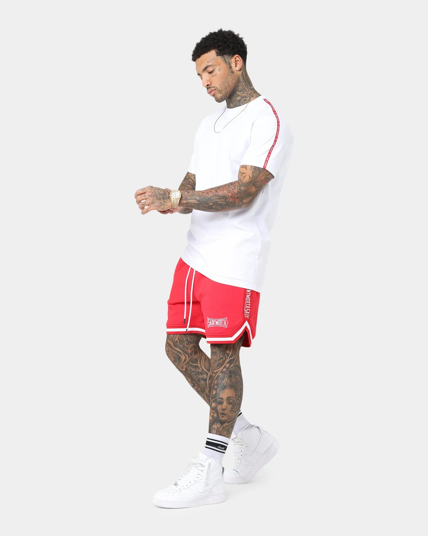 Saint Morta Rev Lafayette T-Shirt White/Red suitable for all genders
