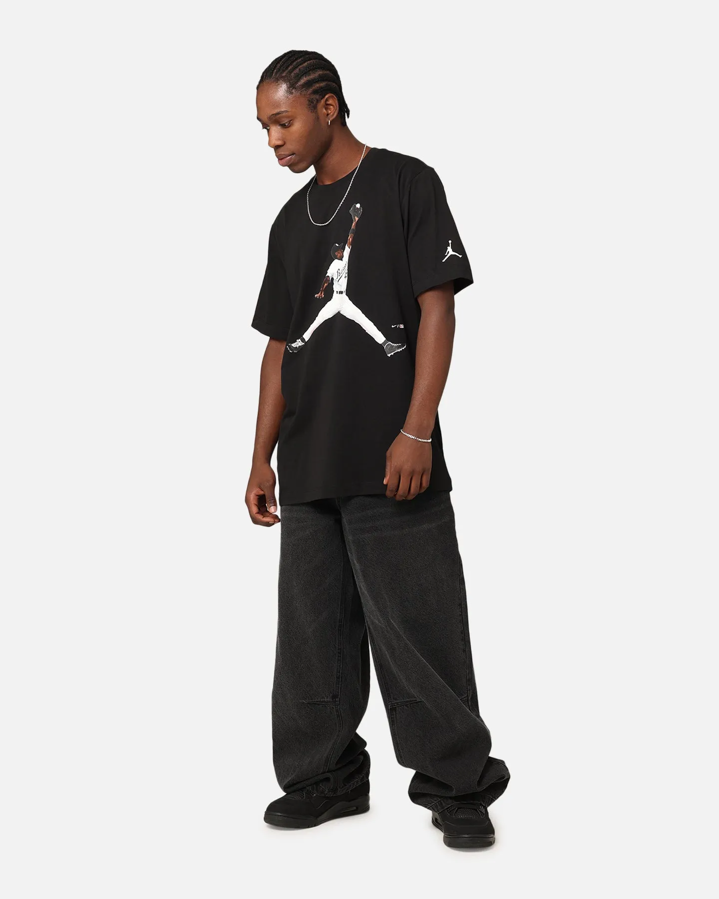 Playful Vibes Tagless Comfort Jordan Flight MVP T-Shirt Black/White