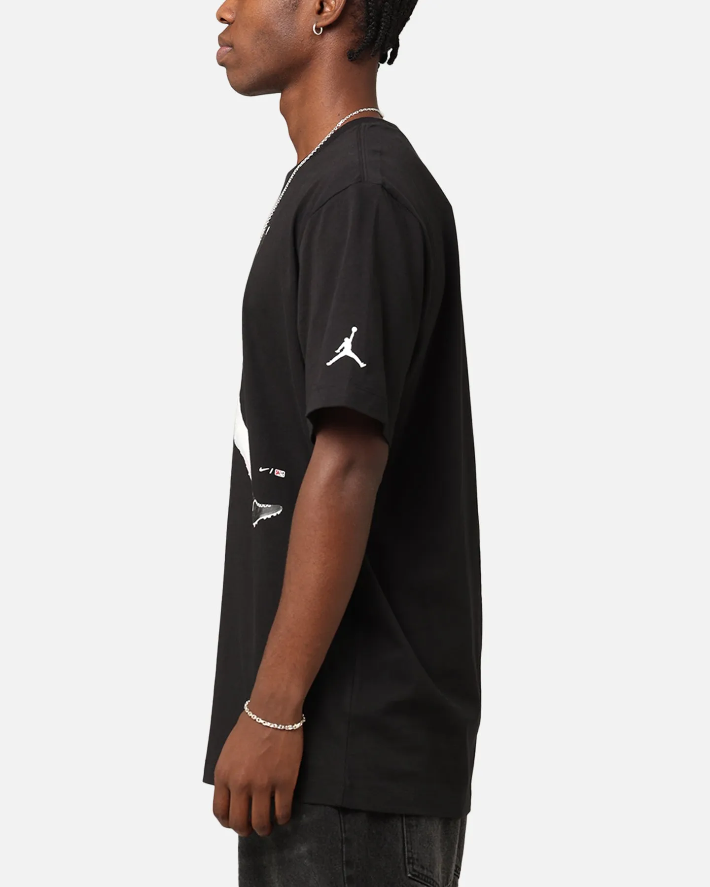 Lightweight Feel Layerable Look Jordan Flight MVP T-Shirt Black/White