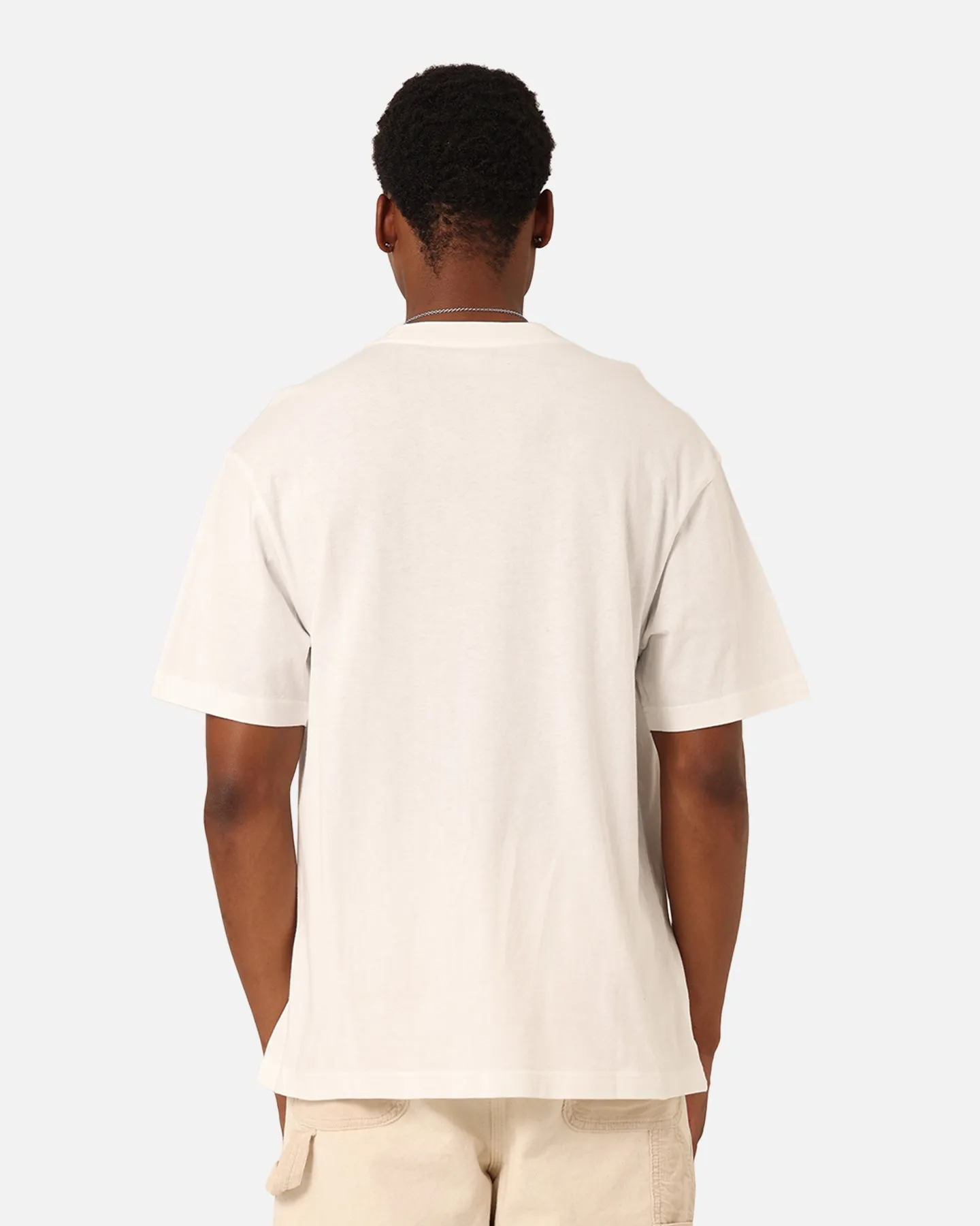 Mitchell & Ness Charlotte Hornets Brush Off 2.0 T-Shirt Vintage White Simple Layer Minimal Comfort