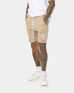 Saint Morta Annex Denim Shorts Stone Durable Hemming education industry