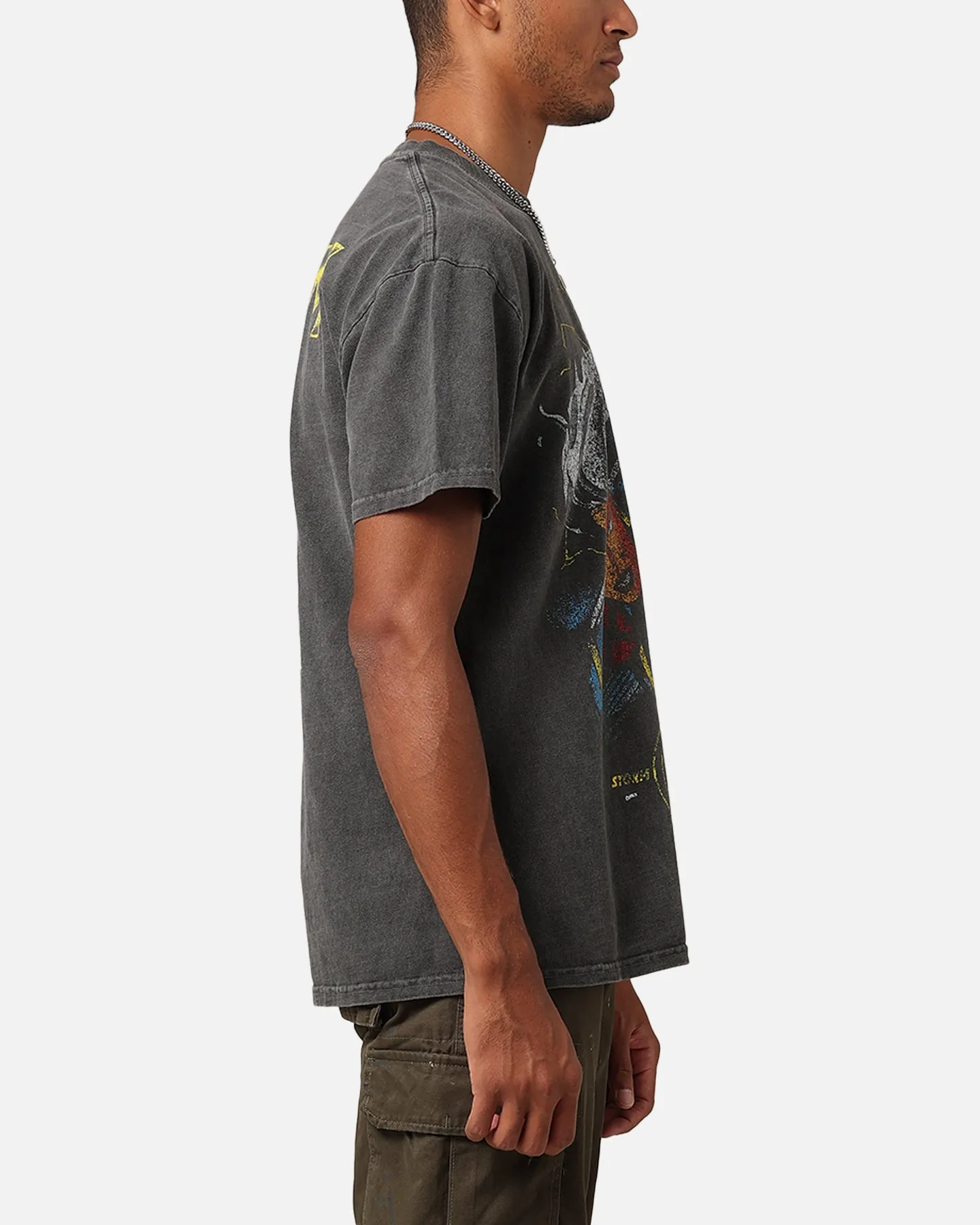 Modern Casual Stretch Knit Marvel X-Men Storm Heavyweight T-Shirt Black Wash