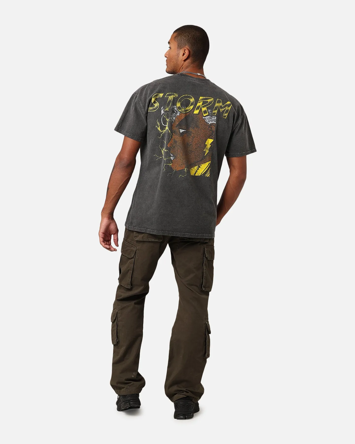 tall size Relaxed Fit Marvel X-Men Storm Heavyweight T-Shirt Black Wash