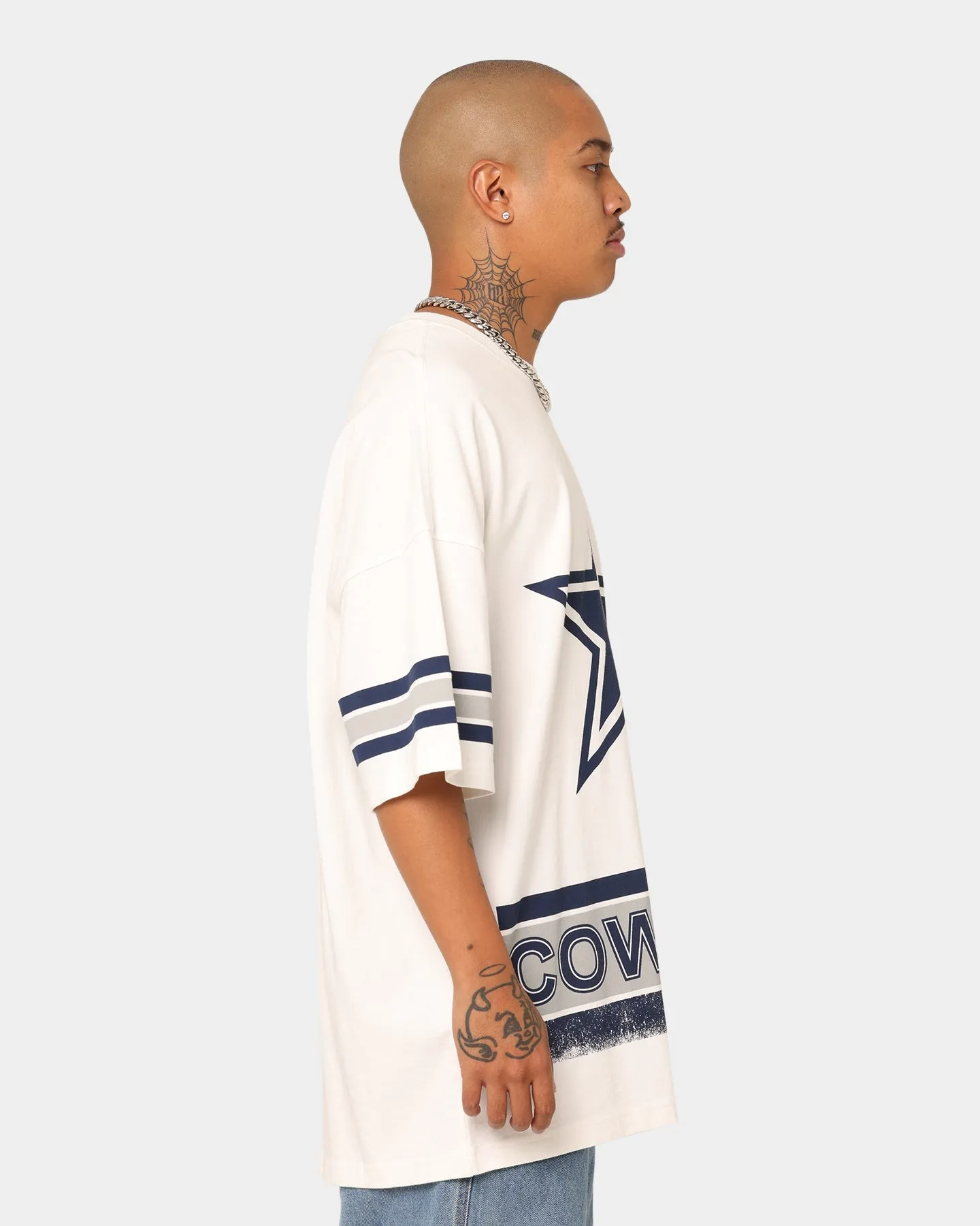 Mitchell & Ness Dallas Cowboys Conference T-Shirt Vintage White Holiday Comfort Style