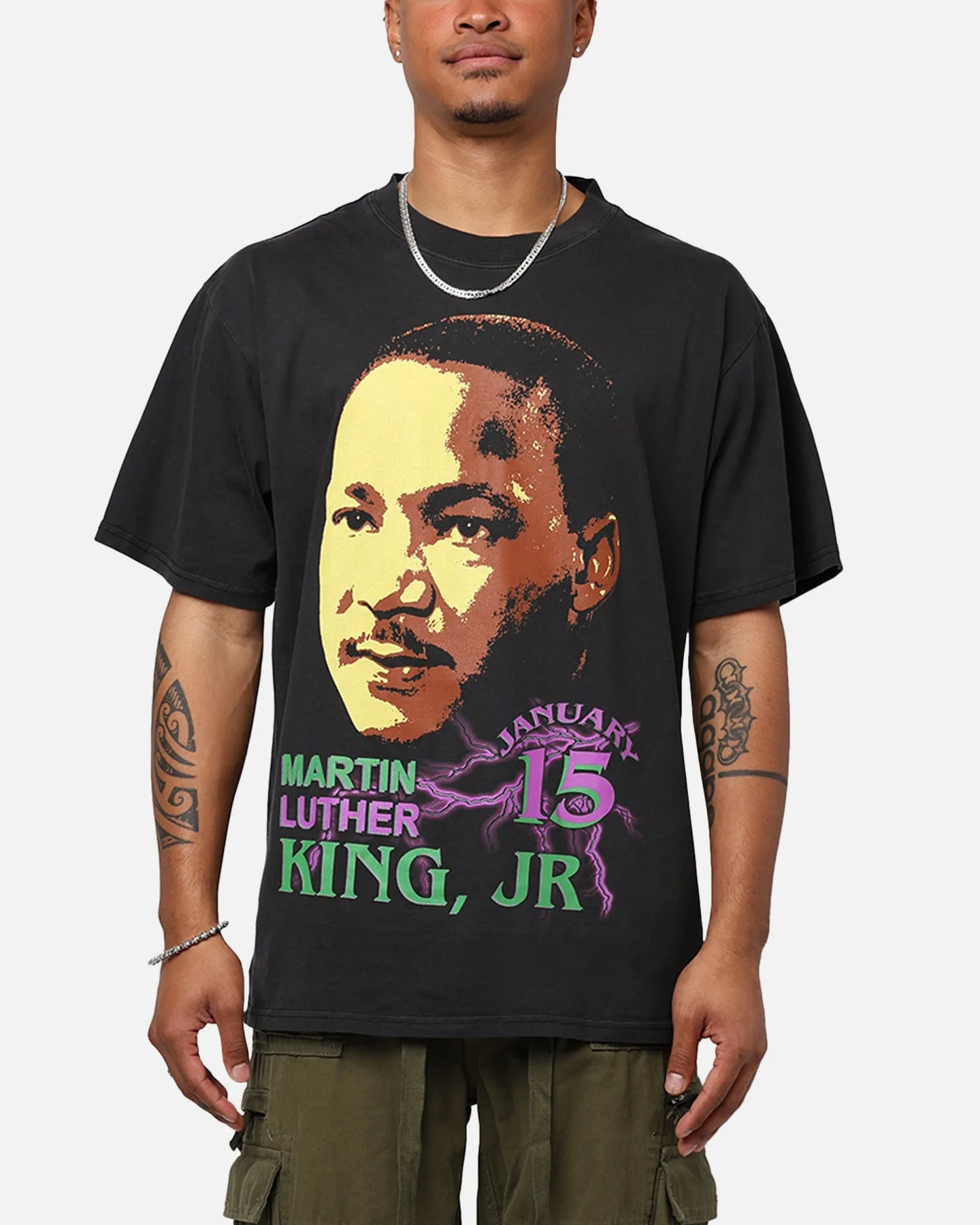 FadeResistantPrint Philcos MLK T-Shirt Black