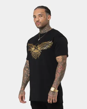 Saint Morta Bird Of Prey Lafayette T-Shirt Black/Gold Weekend Ready Breathable touch
