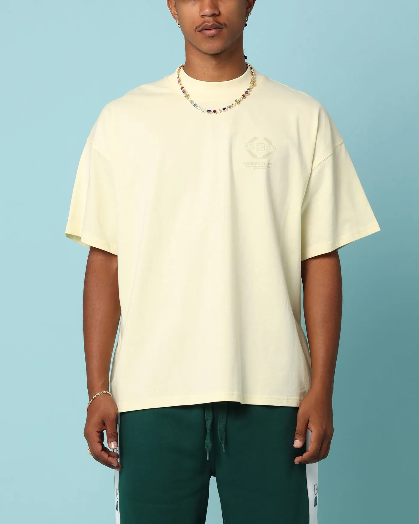 Relaxed and Comfy Seasonal Comfort Carr?? Players Oversized T-Shirt Yellow