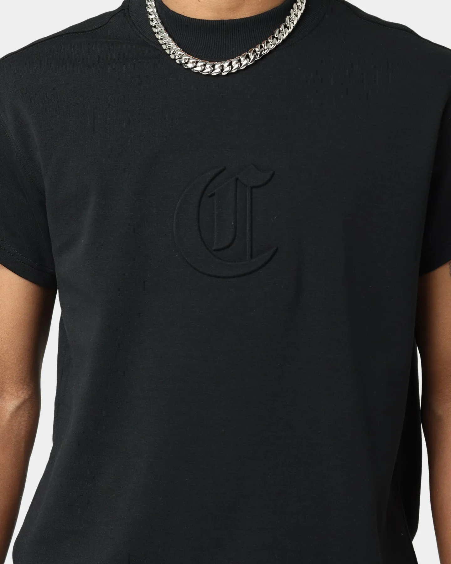 Carr?? CP Mock Neck T-Shirt Black Garment Washed Texture Outdoor Outfit Style