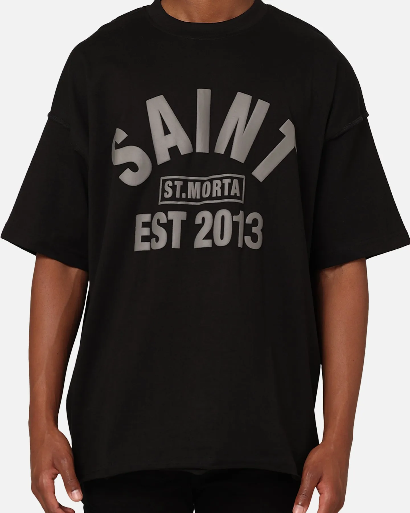 Saint Morta St Morta Boxy T-Shirt Black/Black Flattering Fit Chic Comfort