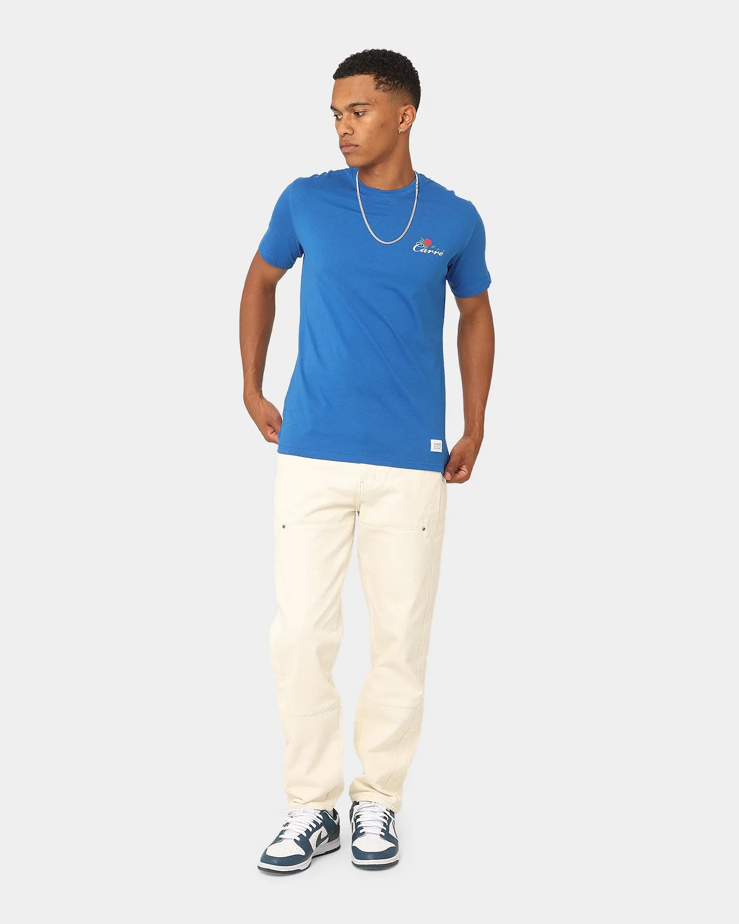 Carr?? Le Rose Classique T-Shirt Blue Chic and Cozy Wear Sustainable Material Blend
